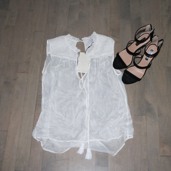 ONCE WAS Leonie Smock Shoulder Blouse - Picture 1 of 5